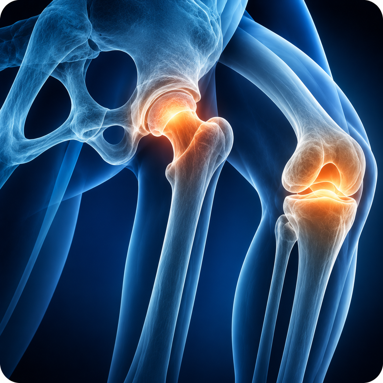 Close-up of knee treatment therapy