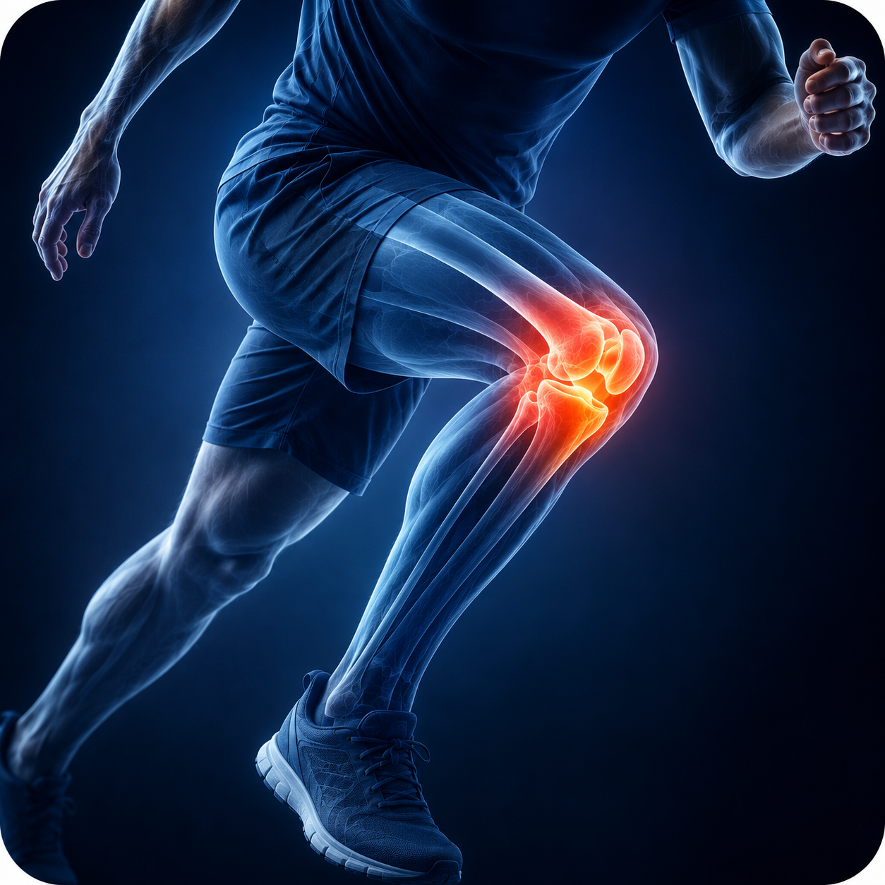 Physical therapist assessing a patient leg